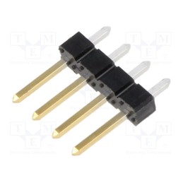 1 pcs x Amphenol Communications Solutions - 77311-101-04LF - Pin header, pin strips, BERGSTIK, male, PIN: 4, straight, 2.54mm