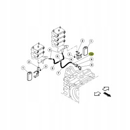 Claas Ares auxiliary distributor hose end