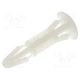 10 pcs x KSS WIRING - RS12 - Assembly stud, polyamide, L: 12mm, snap fastener, natural, UL94V-2