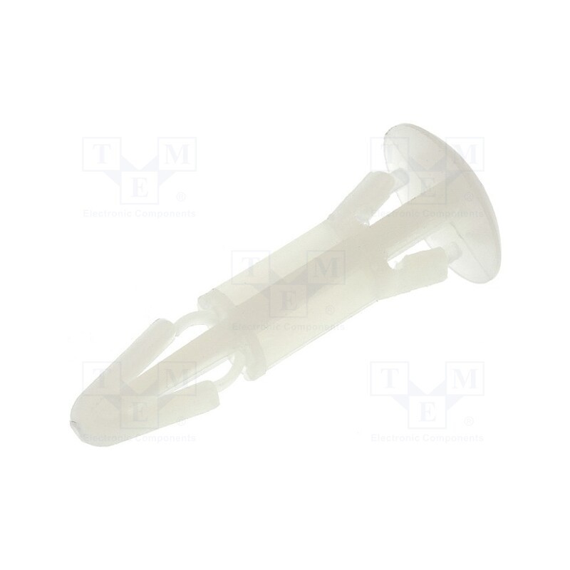 10 pcs x KSS WIRING - RS12 - Assembly stud, polyamide, L: 12mm, snap fastener, natural, UL94V-2