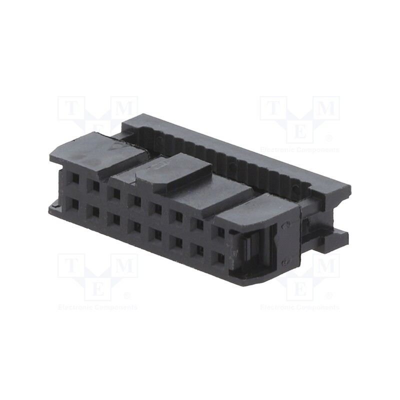 1 pcs x Amphenol Communications Solutions - T812116A100CEU - Plug, IDC, female, PIN: 16, without strain relief, IDC, 1.27mm