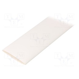 1 m x TASKER - GTM 32016 W - Heat shrink sleeve, glueless, 2: 1, 32mm, L: 1m, white, polyolefine