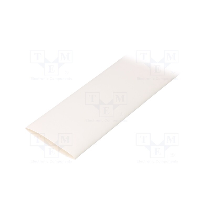 1 m x TASKER - GTM 32016 W - Heat shrink sleeve, glueless, 2: 1, 32mm, L: 1m, white, polyolefine