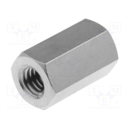 10 pcs x DREMEC - 116X12 - Screwed spacer sleeve, 12mm, Int.thread: M4, hexagonal, brass