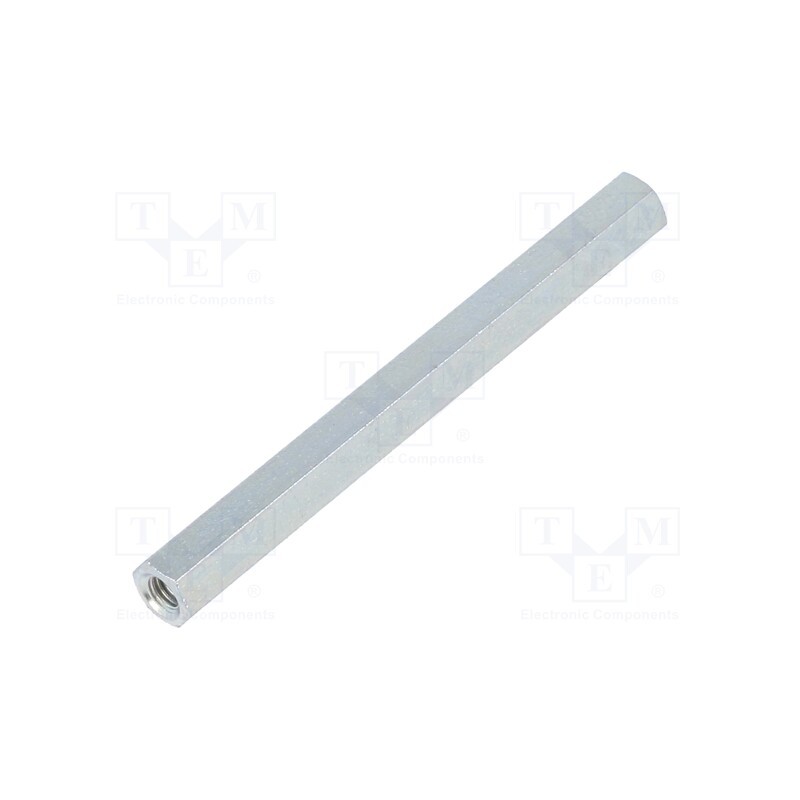 10 pcs x DREMEC - 123X50 - Screwed spacer sleeve, 50mm, Int.thread: M3, hexagonal, steel