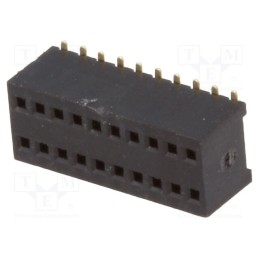 1 pcs x CONNFLY - DS1065-10-2*10S8BS - Socket, pin strips, female, PIN: 20, straight, 1.27mm, SMT, 2x10