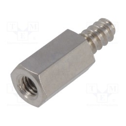 10 pcs x DREMEC - 216ST4.2X12 - Screwed spacer sleeve, 12mm, Int.thread: M4, Ext.thread: ST4,2