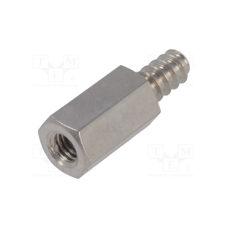 10 pcs x DREMEC - 216ST4.2X12 - Screwed spacer sleeve, 12mm, Int.thread: M4, Ext.thread: ST4,2