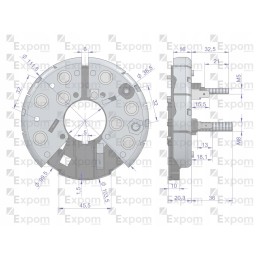 Alternator diode rectifier 0120484011ex new type