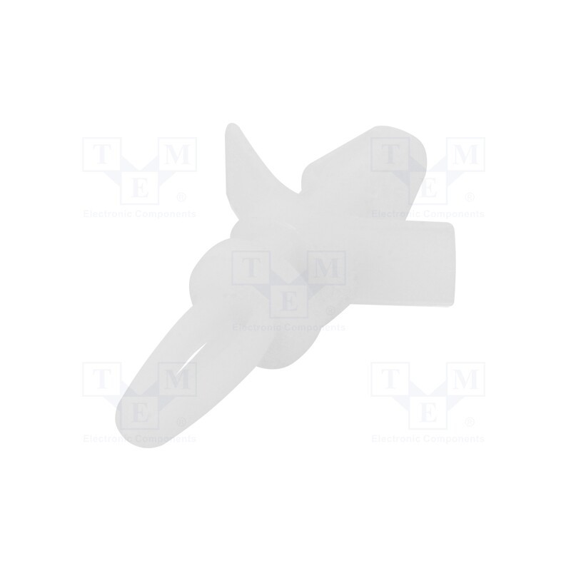 10 pcs x DREMEC - 8G813V40347 - PCB distance, polyamide, L: 6.4mm, snap fastener, natural