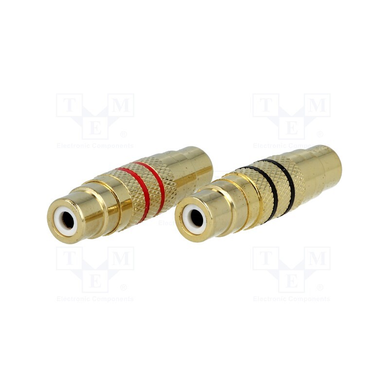 1 set x ACV - 30.4201-02 - Adapter, RCA socket,both sides, 2pcs.