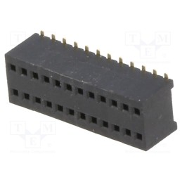 1 pcs x CONNFLY - DS1065-10-2*12S8BS - Socket, pin strips, female, PIN: 24, straight, 1.27mm, SMT, 2x12