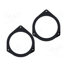 1 set x BASSER - DMOPEL07 - Spacer ring, MDF, 130mm, Opel, impregnated, 2pcs.