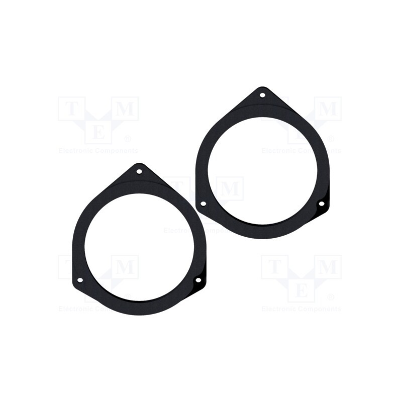 1 set x BASSER - DMOPEL07 - Spacer ring, MDF, 130mm, Opel, impregnated, 2pcs.