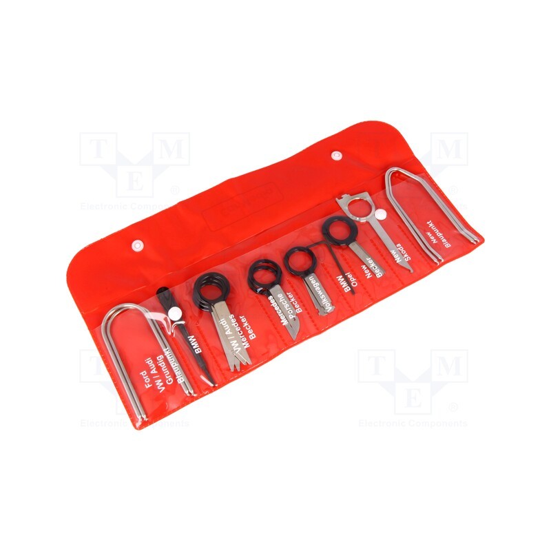 1 set x 4CARMEDIA - KLUCZ-65.230 - Radio release key, Alfa Romeo,Audi,BMW,Fiat,Ford,Opel,Peugeot