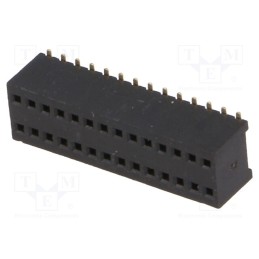 1 pcs x CONNFLY - DS1065-10-2*14S8BS - Socket, pin strips, female, PIN: 28, straight, 1.27mm, SMT, 2x14