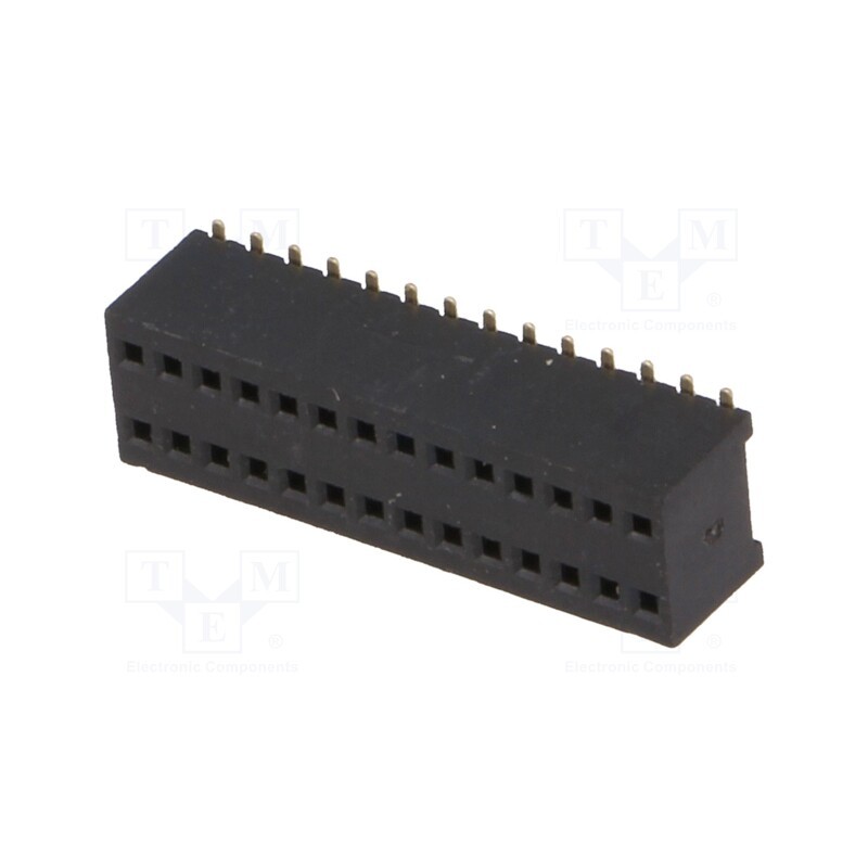 1 pcs x CONNFLY - DS1065-10-2*14S8BS - Socket, pin strips, female, PIN: 28, straight, 1.27mm, SMT, 2x14