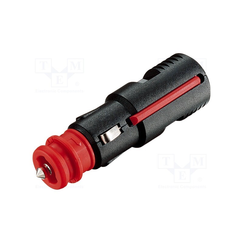1 pcs x PRO CAR - 67723010 - Cigarette lighter plug, screw terminal, 16A, Sup.volt: 12÷24VDC