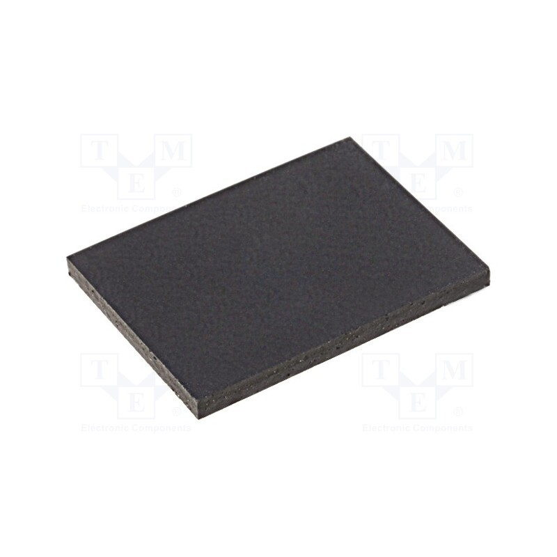 10 pcs x FIX&FASTEN - FIX-SF-201515 - Self-adhesive foot, H: 1.5mm, black, rubber, W: 20mm, L: 15mm