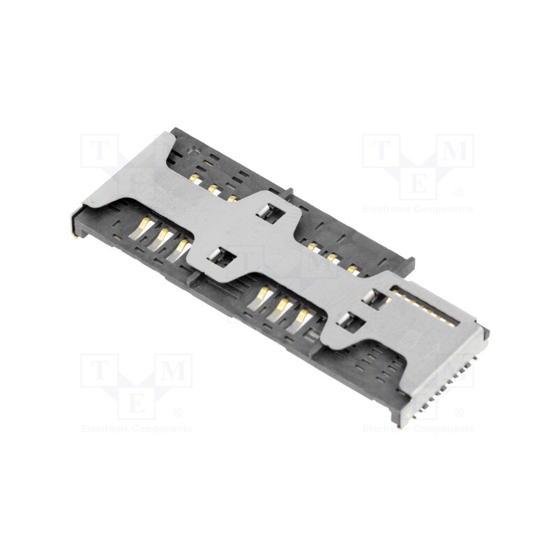 1 pcs x ATTEND - 115M-AB360 - Connector: for cards, microSD,SIM, SIM x2 + microSD, SMT