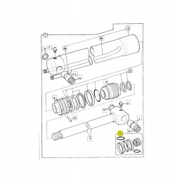 Set of cylinder seals jcb 991 00147