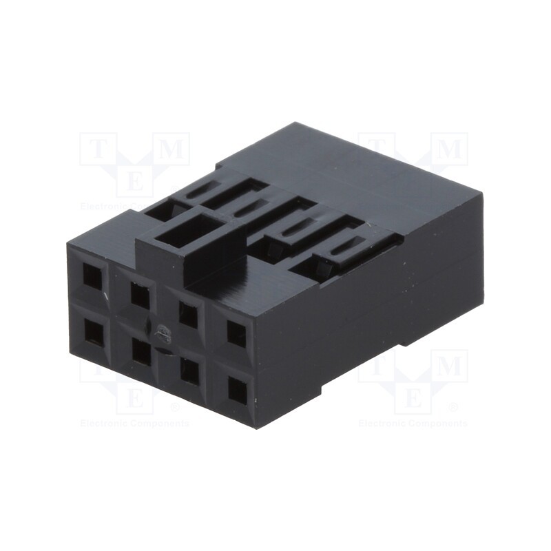 1 pcs x Amphenol Communications Solutions - 69176-008LF - Plug, wire-board, female, Mini-PV™, 2.54mm, PIN: 8, w/o contacts