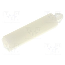 10 pcs x FIX&FASTEN - FIX-MAE-22TV - PCB distance, polyamide, L: 22mm, natural, Spanner: 5.5mm