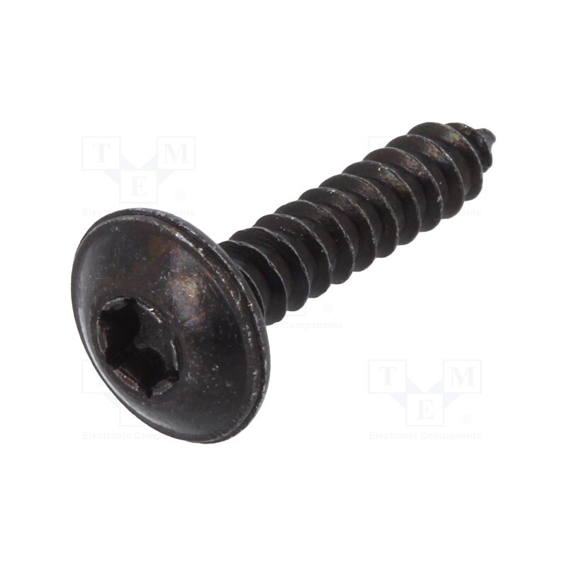 1 pcg x ROMIX - 59221 - Screw, 100pcs, 19mm, steel, black, Thread: 3,9
