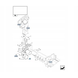 New Holland CR CX 84453 bowl feeder cover