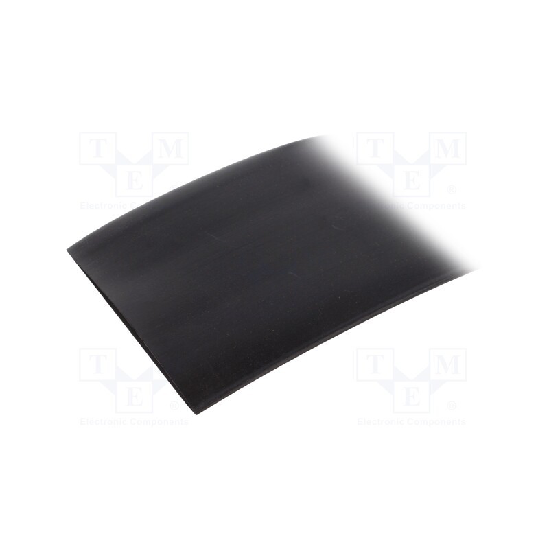 1 pcg x ALPHA WIRE - FIT2213IN BLACK 2X6 IN - Heat shrink sleeve, 2: 1, 76.2mm, L: 0.15m, black, polyolefine