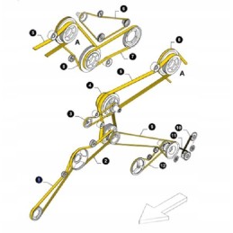 New Holland TF TX 89593400 cnh assembly belt