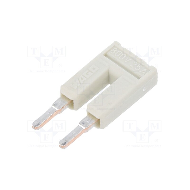 1 pcs x WAGO - 2002-402 - Bridge, ways: 2, grey, 2002, 800V, 25A, 2002