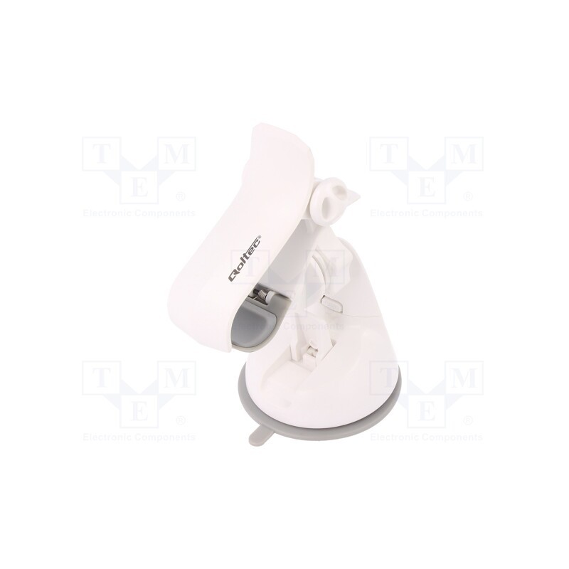 1 pcs x QOLTEC - 51209 - Car holder, white, for windscreen, Size: max.6,8'