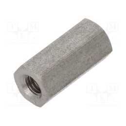 10 pcs x DREMEC - 144X12 - Screwed spacer sleeve, 12mm, Int.thread: M3, hexagonal