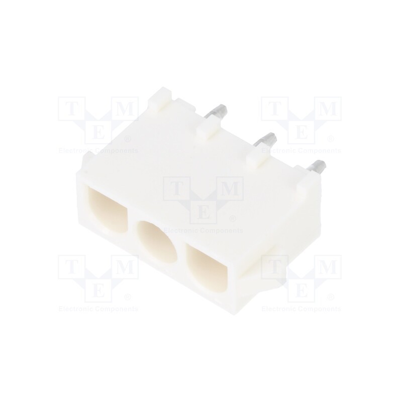 1 pcs x MOLEX - 367570142 - Socket, wire-board, male, MLX, 6.35mm, on PCBs, PIN: 3, Layout: 1x3