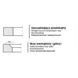 Piston ring zetor 100 00x3 0x4 2