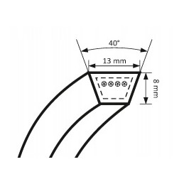 V-belt a 1450 stomil sanok 13x1420li