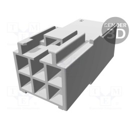1 pcs x TE Connectivity - 176285-1 - Plug, wire-board, male, AMP UNIVERSAL POWER, 3.96mm, PIN: 6