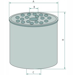 Fuel filter 18mm 38mm 72mm fleetguard