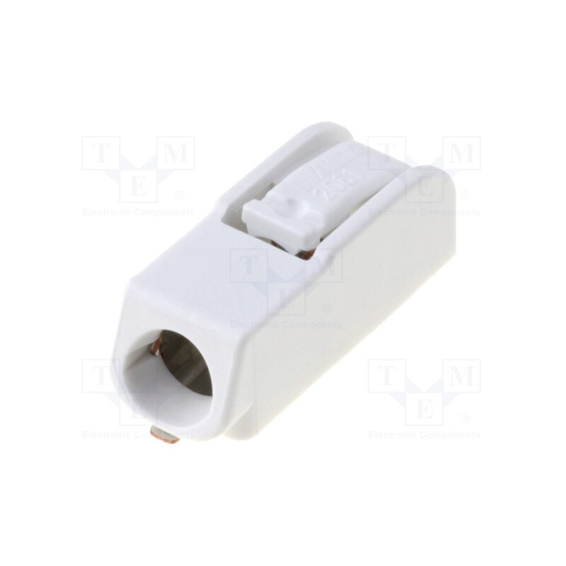 1 pcs x WAGO - 2061-601/998-404 - Connector: plug-in, 2061, 6mm, ways: 1, 20AWG÷16AWG, 0.5÷1.5mm2