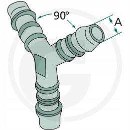 Y-type splice, fi 8, for faster oil collection