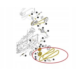 New Holland scythe drive belt 84291570 cnh