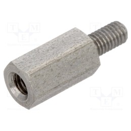 10 pcs x DREMEC - 244X10 - Screwed spacer sleeve, 10mm, Int.thread: M3, Ext.thread: M3