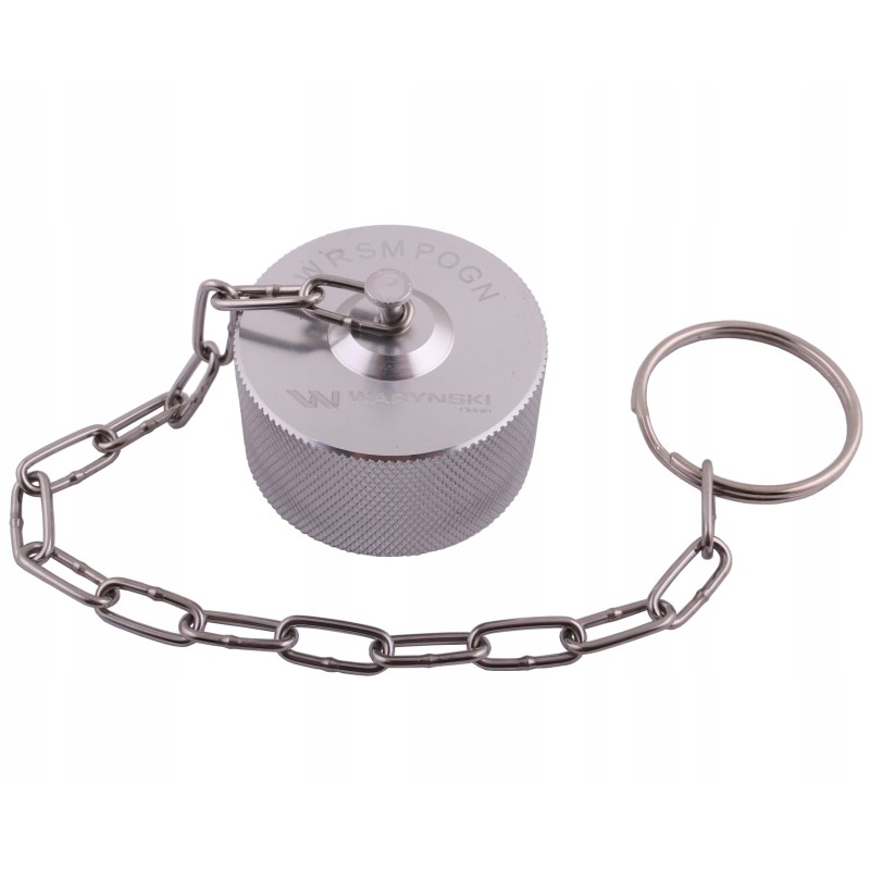 Screw on the aluminum cover and valve plug