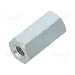 10 pcs x DREMEC - 125X12 - Screwed spacer sleeve, 12mm, Int.thread: M3, hexagonal, steel
