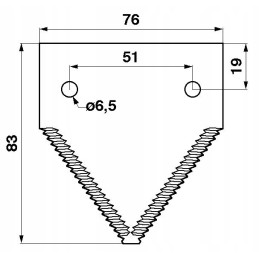 Top cut john deere p49650 scythe blade