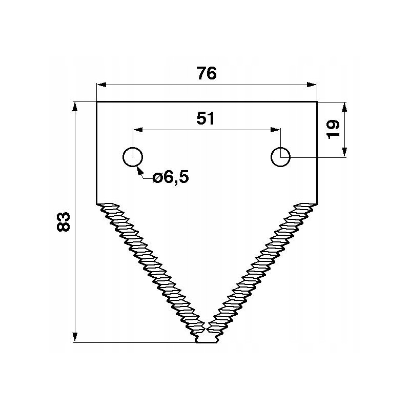 Top cut john deere p49650 scythe blade