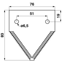 Top cut john deere p49650 scythe blade