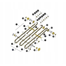 New Holland C inclined feeder chain set