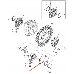 La11070076 seger ring wheel bearing